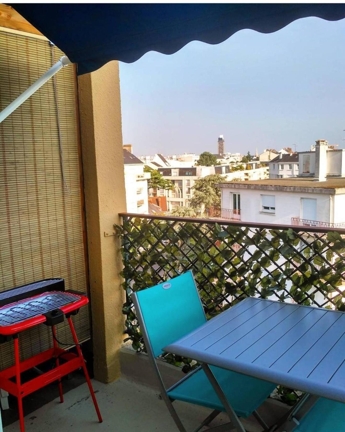 Charmant Appartement Lumineux - Dernier Etage Avec Balcon - Proche Centre-Ville نانت المظهر الخارجي الصورة